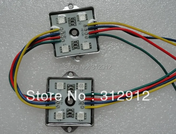

promotion!!!5050 SMD LED RGB module,DC12V input,with metal case,20pcs a string