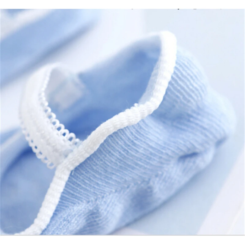 2 пары носков для маленьких мальчиков и девочек летние кружевные Нескользящие