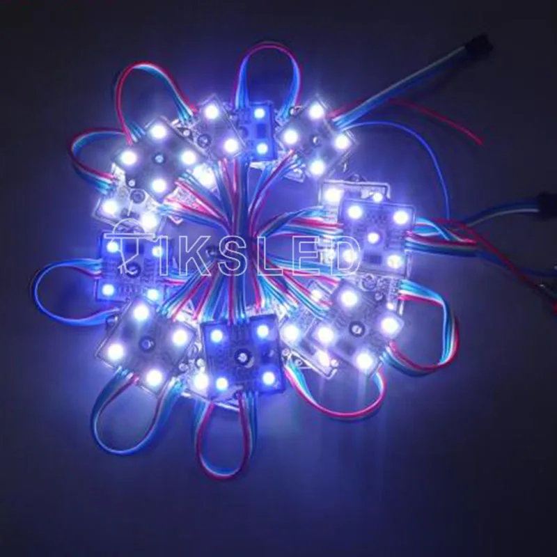 Заводская цена Бесплатная доставка 36 мм * ws2801 модуль с 4 шт 5050 SMD RGB светодиодный DC12V