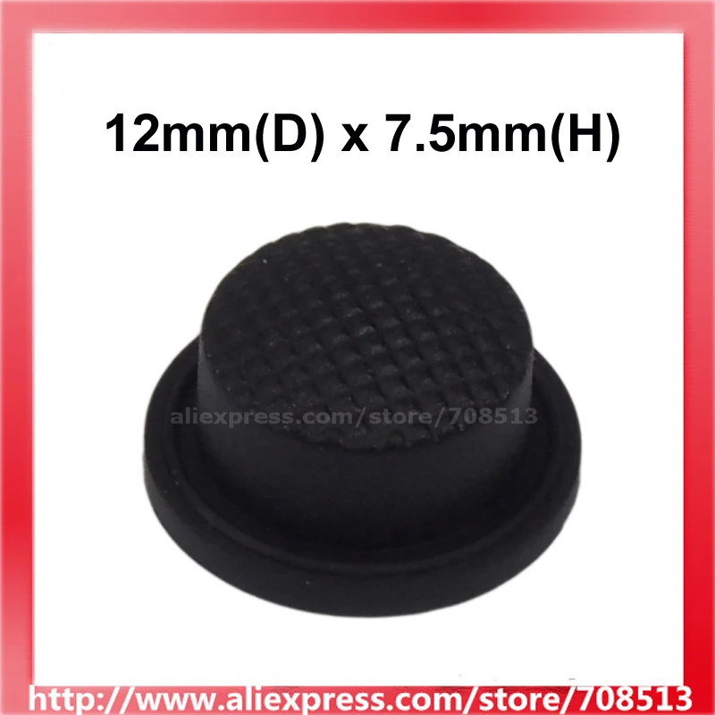 12 мм (D) x 7 5 (H) силиконовые колпачки черные (10 шт.)|tailcap| |