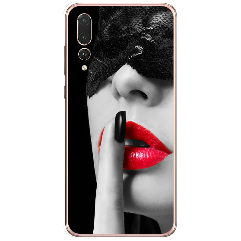 Kylie Jenner Sexy Girl lips lipstick kiss pattern Red soft cover phone cases for huawei p8 p9 p10 p20 lite plus pro |