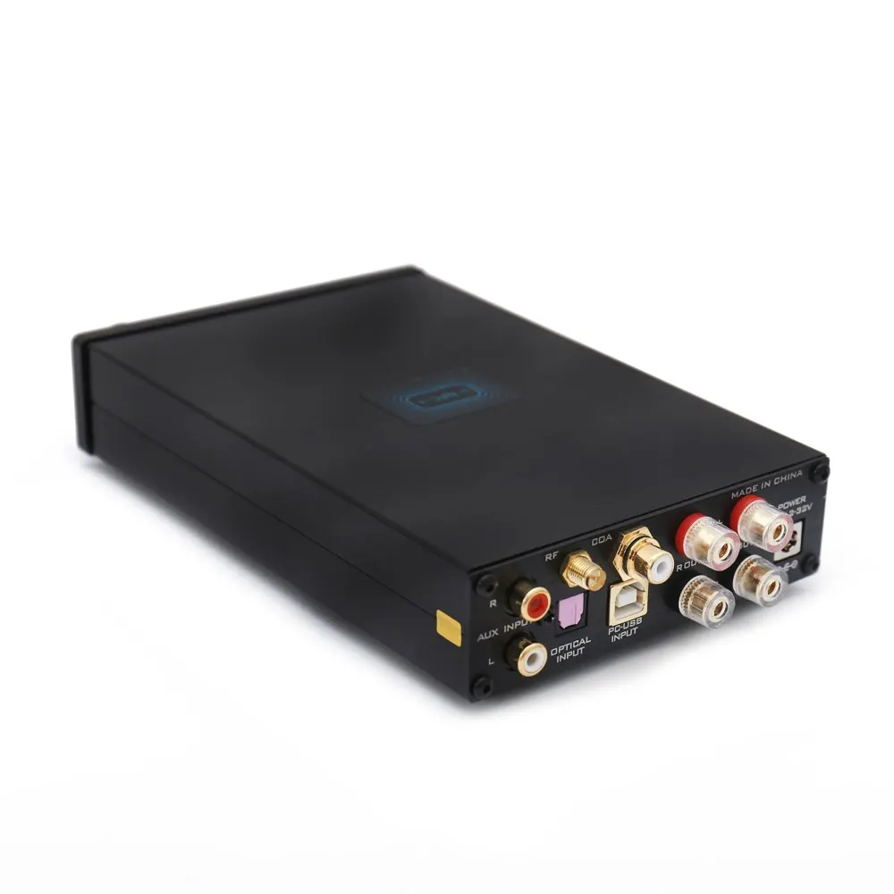 FX аудио D802C беспроводной Bluetooth вход USB/AUX/оптический/коаксиальный чистый цифровой аудио усилитель 24 бит/192 кГц 80 Вт+ 80 Вт OLED
