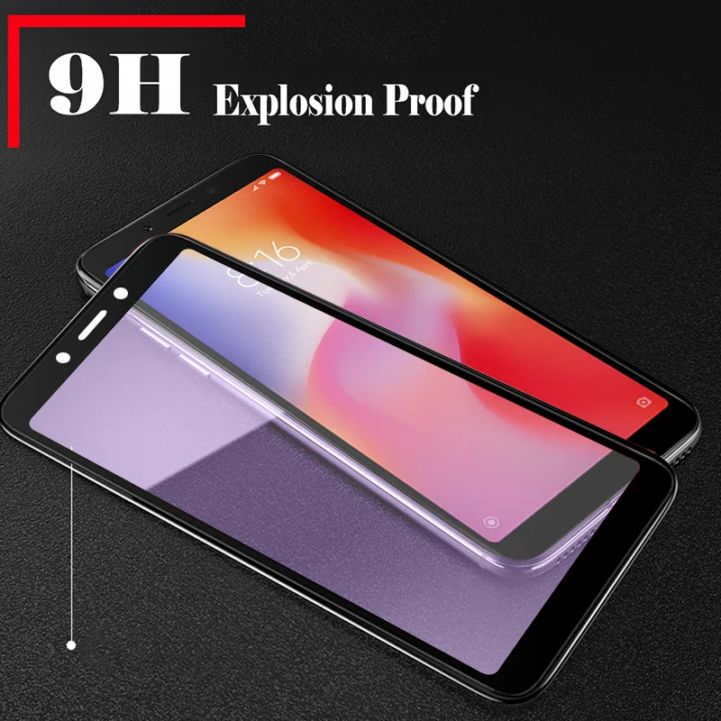 Защитное стекло закаленное 9H для Xiaomi Redmi 6A | Мобильные телефоны и аксессуары