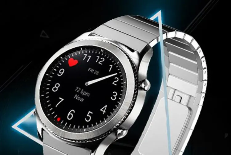 Металлические Ремешки для наручных часов для samsung Galaxy Watch 46 мм gear S3 классический Frontier браслет из нержавеющей стали для huawei GT