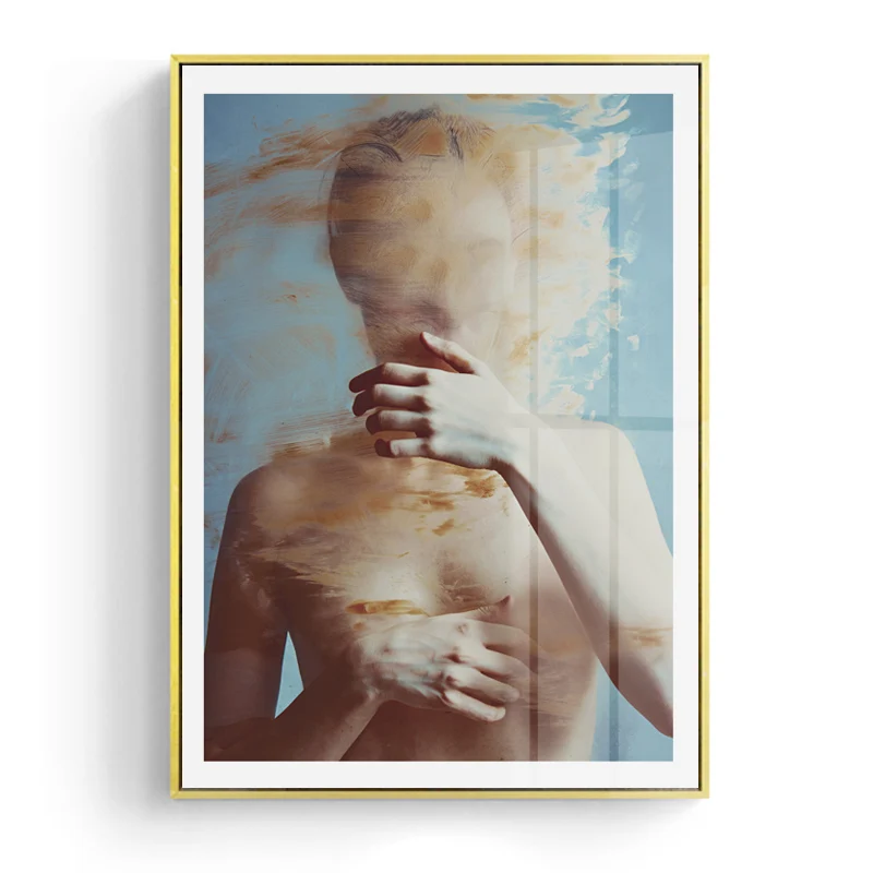 Скандинавский Портрет Искусство Скандинавская настенная живопись Печать холст