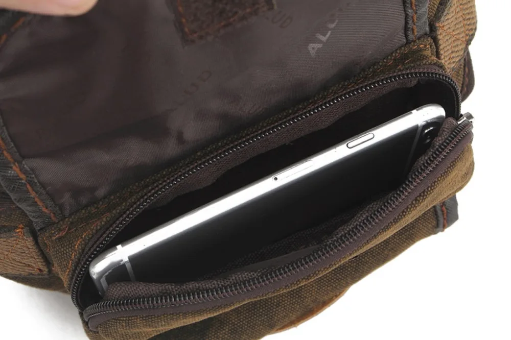 Холщовая винтажная поясная сумка для мужчин забавные мессенджеры на ремне через