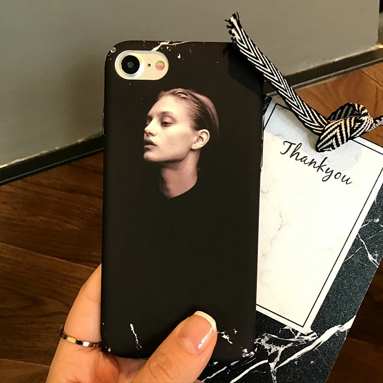 Модный Ретро чехол для телефона с абстрактным рисунком iPhone 7 7plus черный и белый