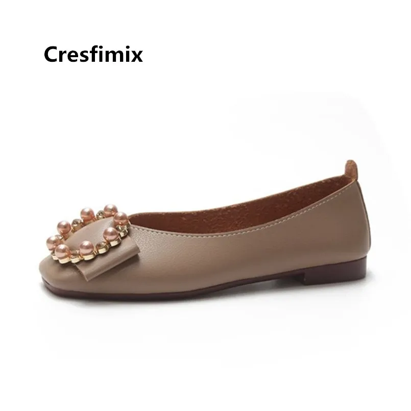 Лоферы Cresfimix женские светильник повседневные без застежки на плоской подошве