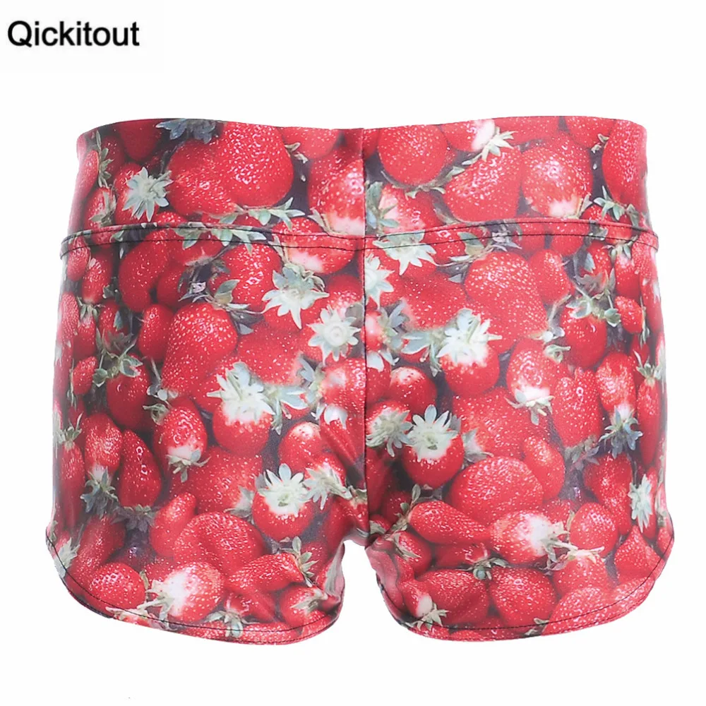 Шорты qickitout 2016 новые модные сексуальные эластичные шорты женские с принтом