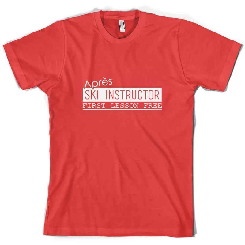 Apres Skier Instructor - Mens T-Shirt Funny Short Sleeves O-Neck T Shirt Tops Tshirt Homme | Мужская одежда
