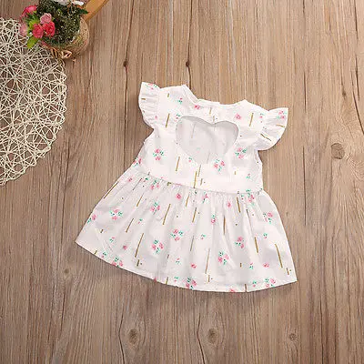 Белое хлопковое платье принцессы для новорожденных девочек Вечерние