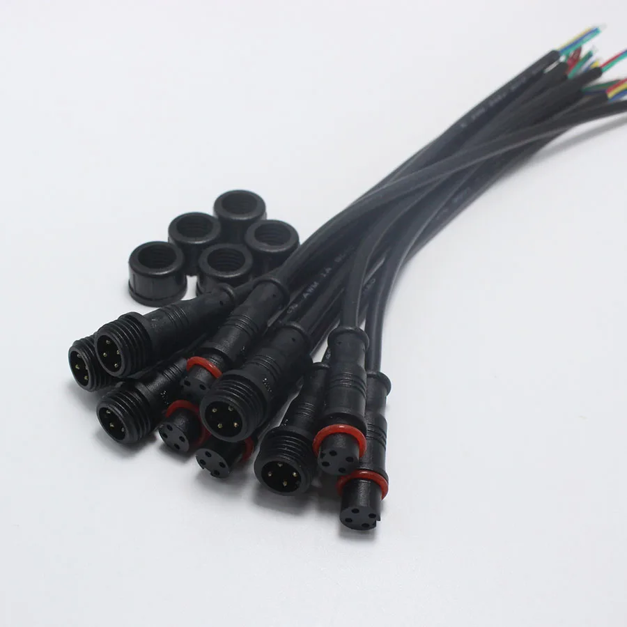 EClyxun 5 пар 4pin светодиодная лента водонепроницаемый разъем Мужской Женский DC