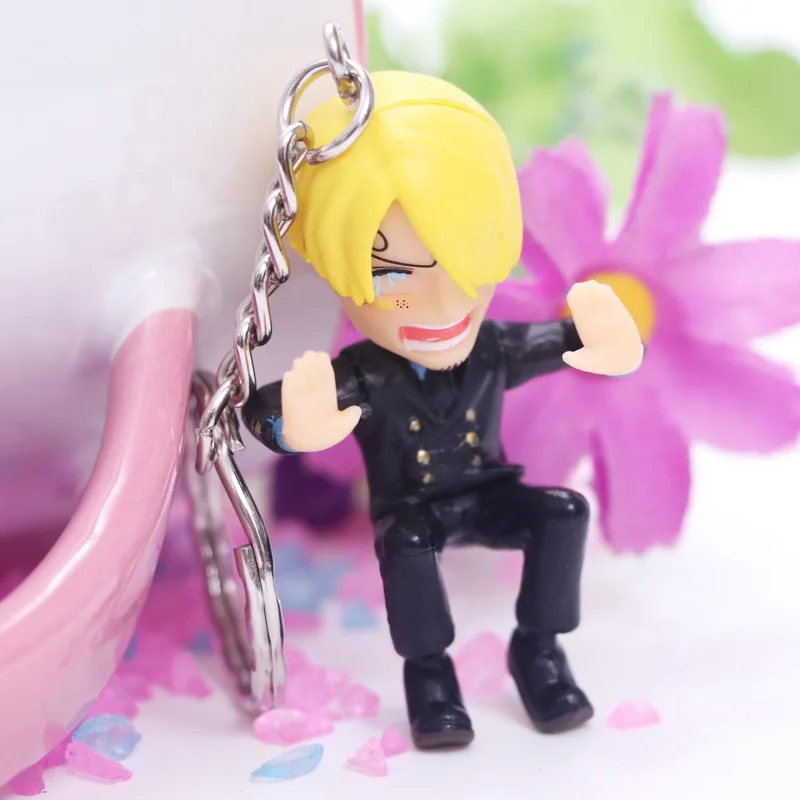 Аниме One Piece Luffy Ace Sanji Lucci Sabo Dracule Mihawk ПВХ экшн фигурка брелоки подвески