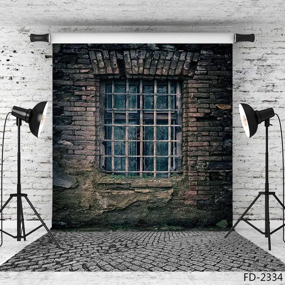 

Brick Wall Floor Window Moss Photographic Backgrounds Cloth Vinyl Background Photograph Backdrops For Photo Studio Fotografia