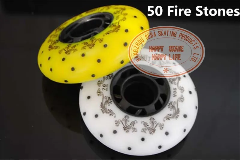 Japy Skate, 8 шт., 3rd Fire Stones Sparking, роликовые коньки 90A, тормозные, огненные каменные колеса с 50, 100 шт., огненные камни