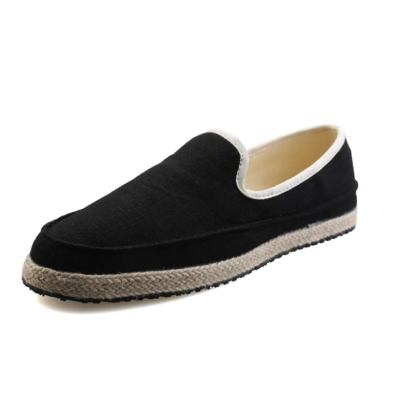 2016 Летний Отдых Ленивые Мужчины Моды Соломы Холст Обувь (размер: 39-44) |