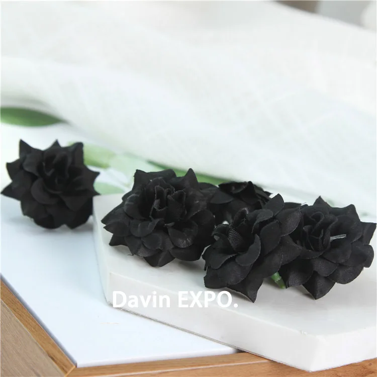 100 шт Искусственные бутоны роз ткань фланелевая декоративные цветы фоновая стена отеля Свадебные украшения Дорога светодиодные цветы