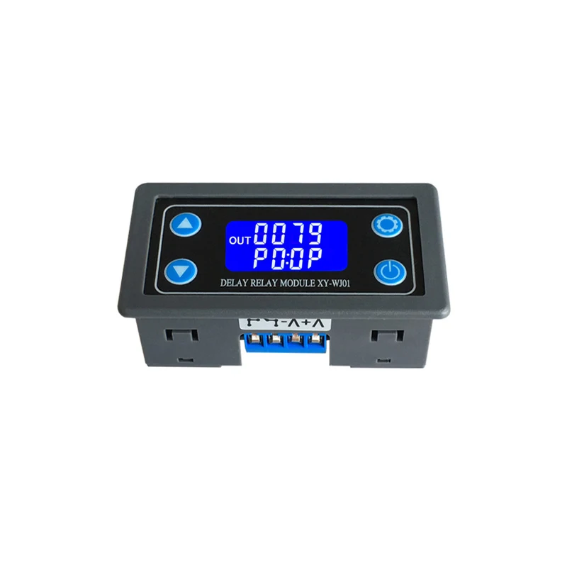 DC12V Светодиодный модуль реле с цифровой задержкой времени Программируемый таймер реле переключатель управления цикл запуска времени с чехол для внутреннего