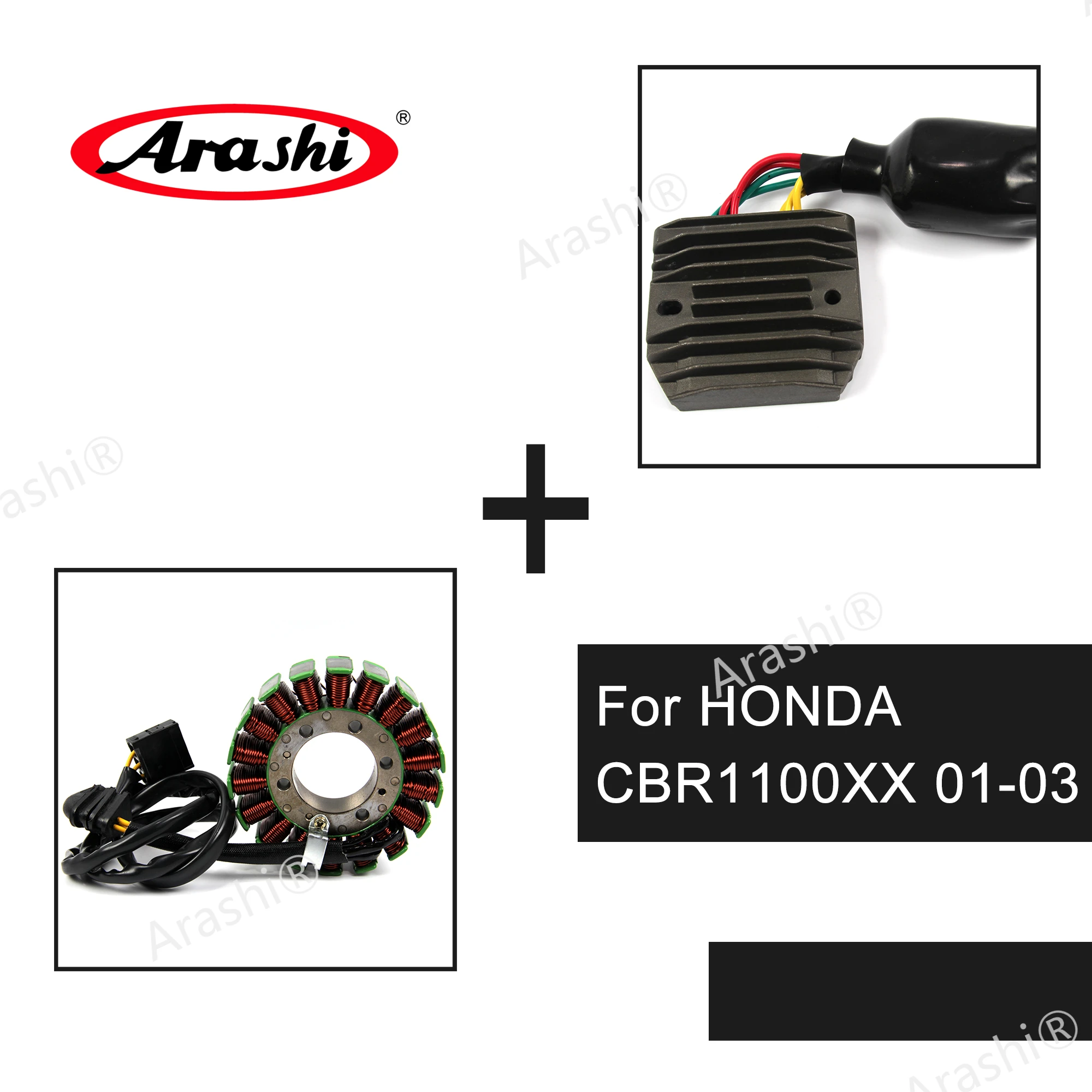 

Arashi 1 Set Engine Stator Coil Voltage Rectifier Regulator For HONDA CBR1100XX 2001 2002 2003 CBR 1100 XX CBR1100 1100XX