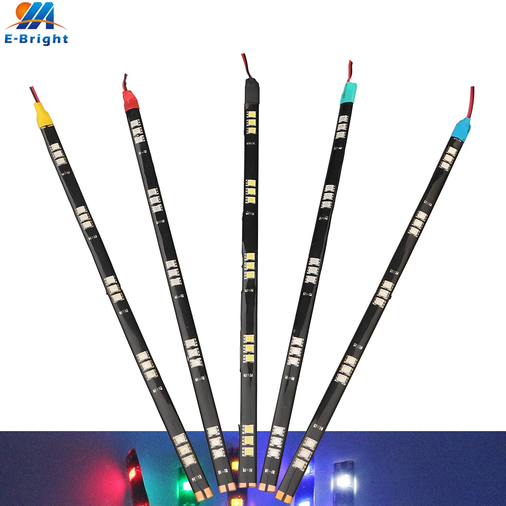 100 шт./лот 30 см 5050 15 SMD гибкая светодиодная лента декоративная лампа DC 12V