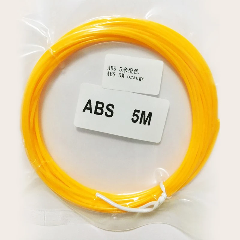 3D Ручка ABS принтер нить 5 метров 22 цвета подарок на день рождения 1 75 мм нити