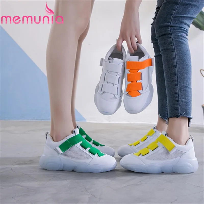 Кроссовки MEMUNIA женские на шнуровке вулканизированная подошва модная