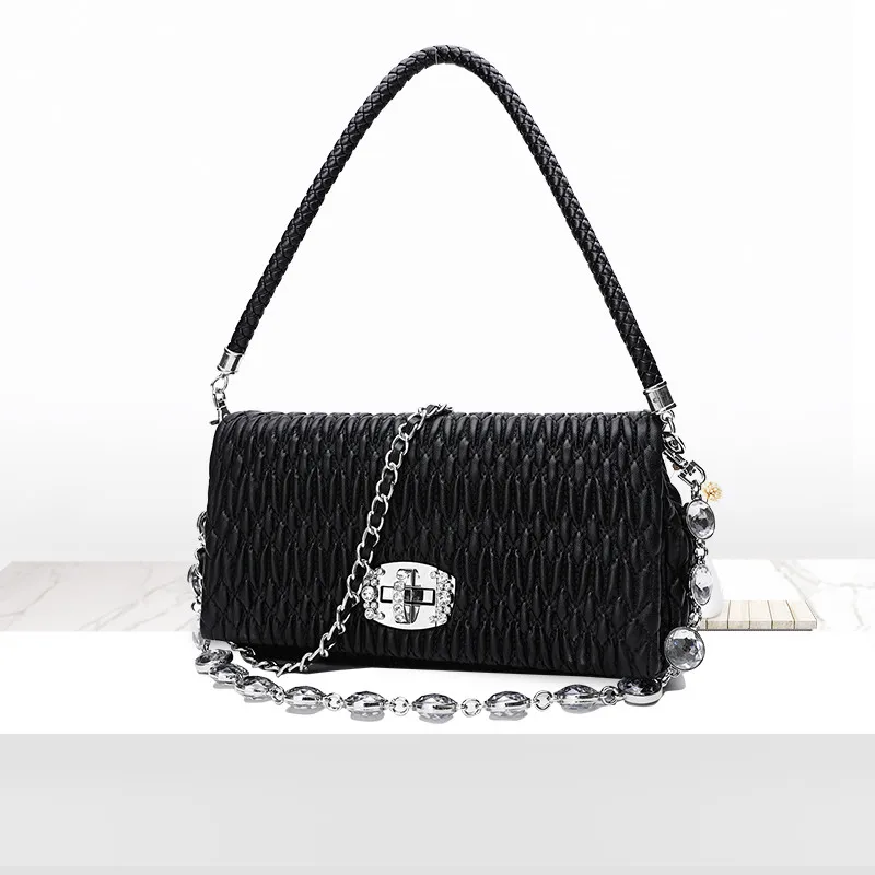 Горячая Распродажа новый модный дизайн женская сумка на плечо из овечьей кожи