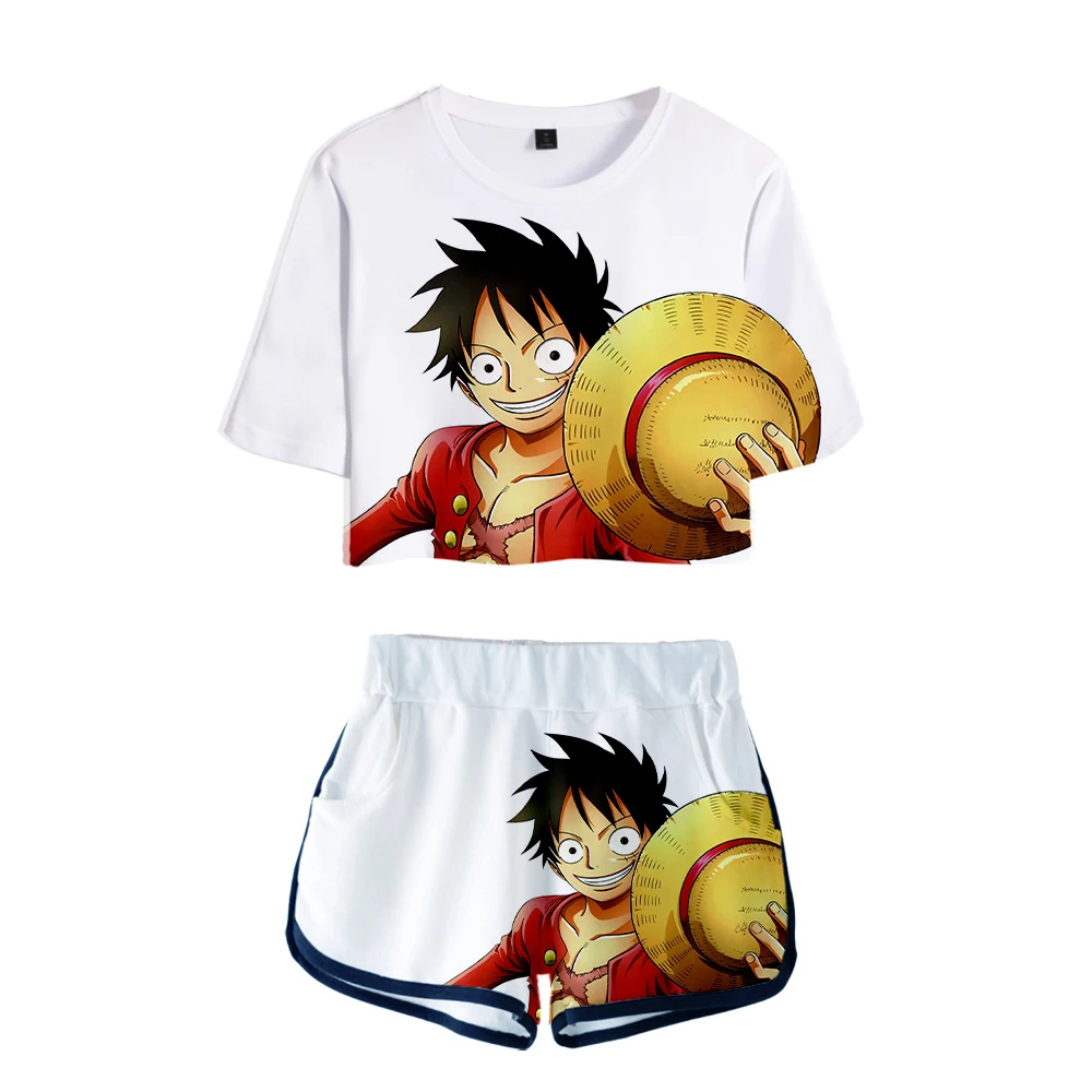 Женский комплект из двух предметов футболка и шорты в стиле хип-хоп лето 2019 |