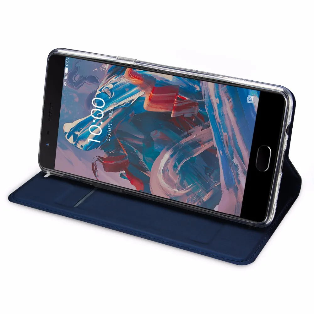 Oneplus 3 т случае Dux Ducis бренд Стенд Флип кожаный чехол один plue Бумажник Обложка для
