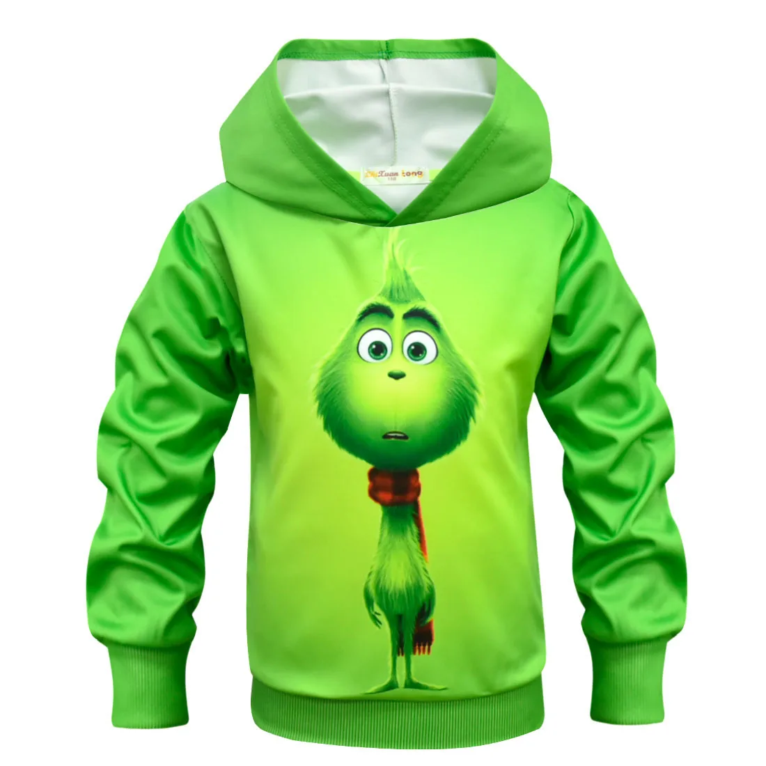 5109hoodie Гринч полный уход за кожей лица 3D Одежда для мальчиков толстовки с капюшоном и футболки для мальчиков; Детские повседневные пуловеры с героями мультфильмов, Детские майки, футболки Косплэй на костюм гринча - Цвет: 5109hoodie