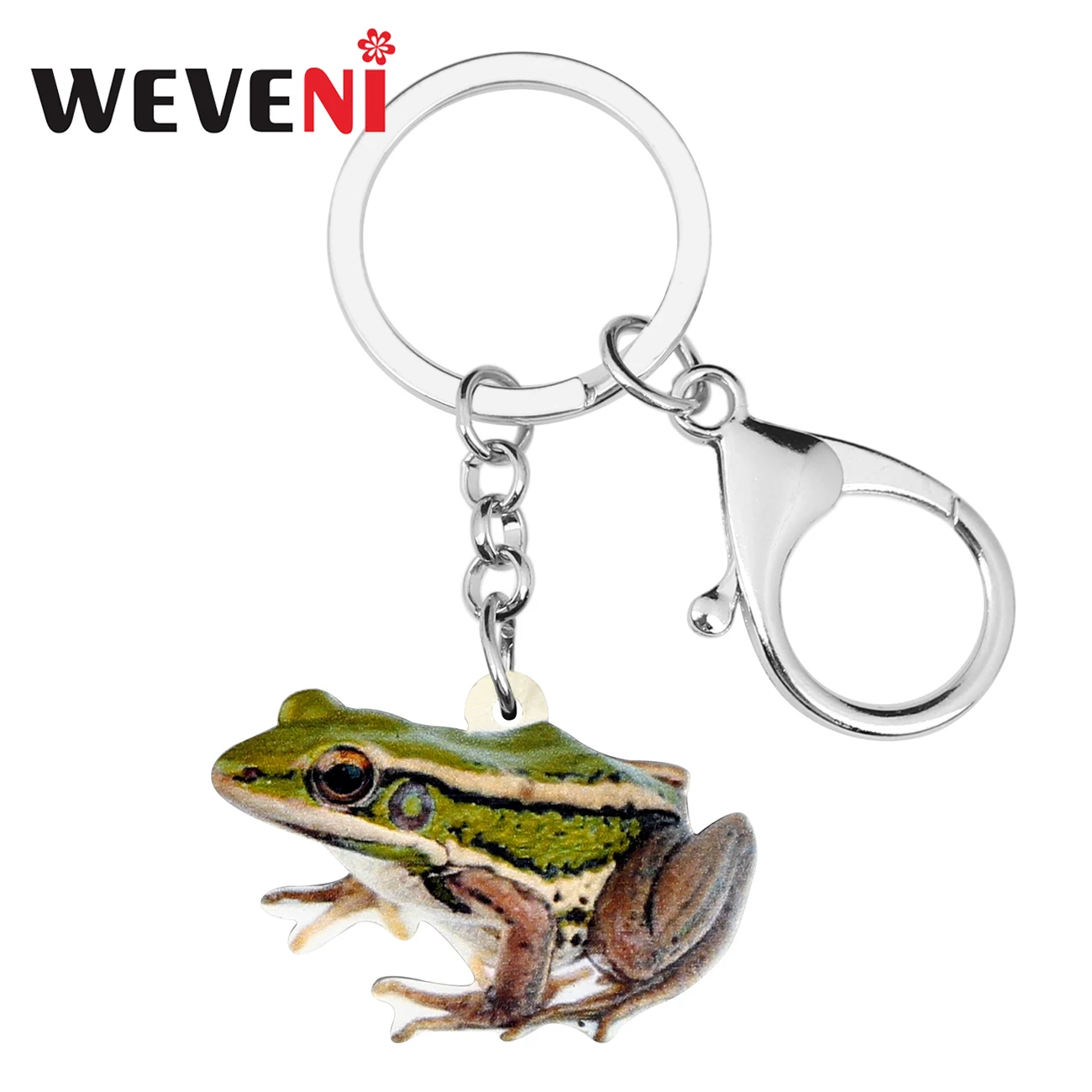 WEVENI Акриловые Новые Брелоки для ключей с лягушкой держатель летняя Милая