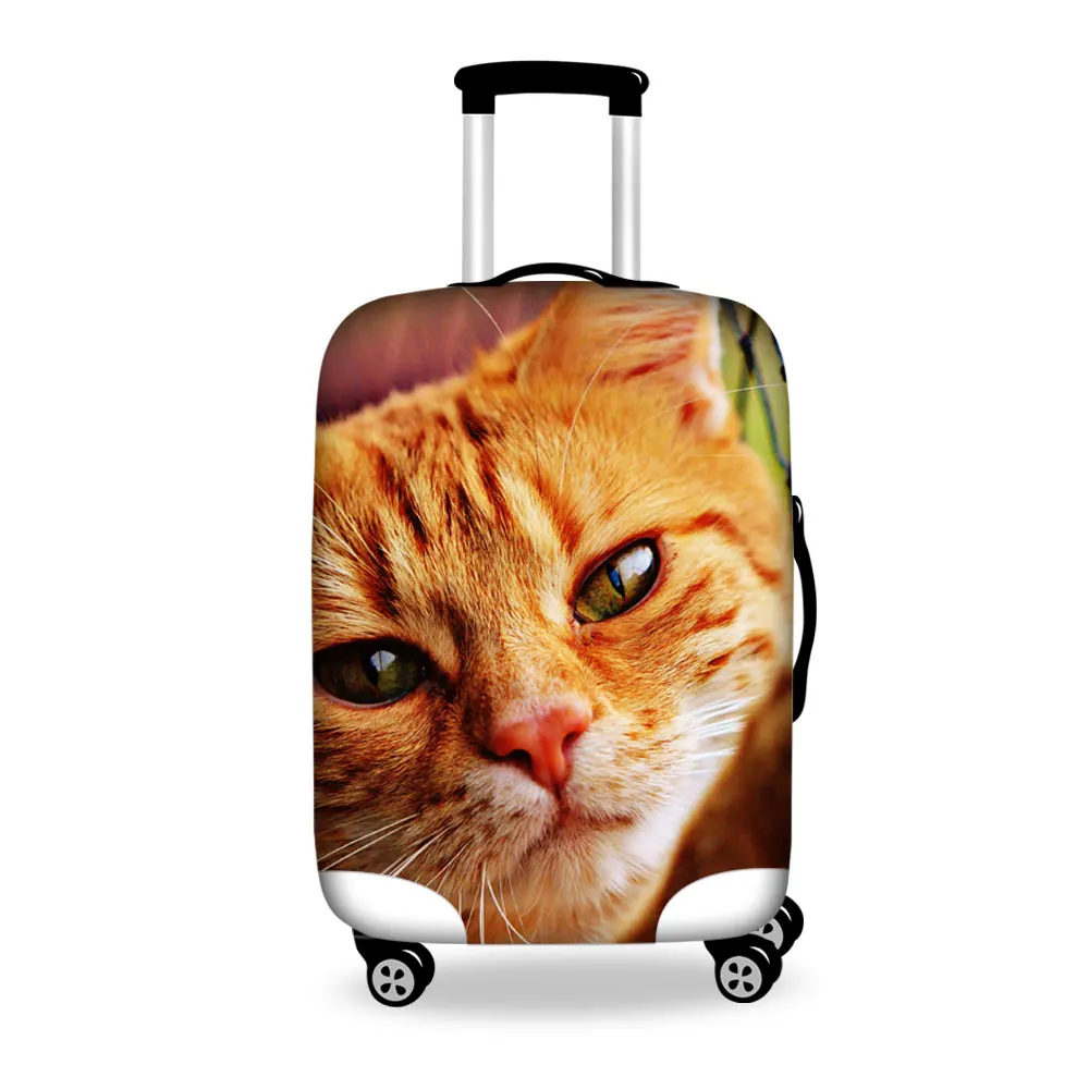 HB0204S FORUDESIGNS/защитный чехол для багажа с милым котом для 18-30 дюймов, эластичный чехол для путешествий, сумка-переноска, водонепроницаемый чехол, защита от пыли - Цвет: HB0204S