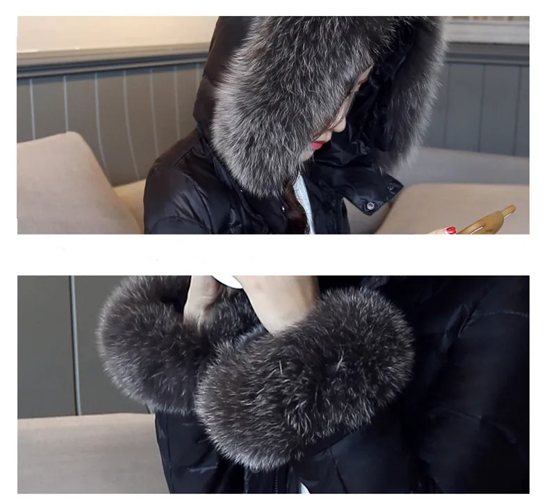 Women's Down Jacket Winter Women Clothes 2020 Real Fox Fur Collar Long Coat Female Parkaclothes Chaqueta Mujer MY3235 | Женская
