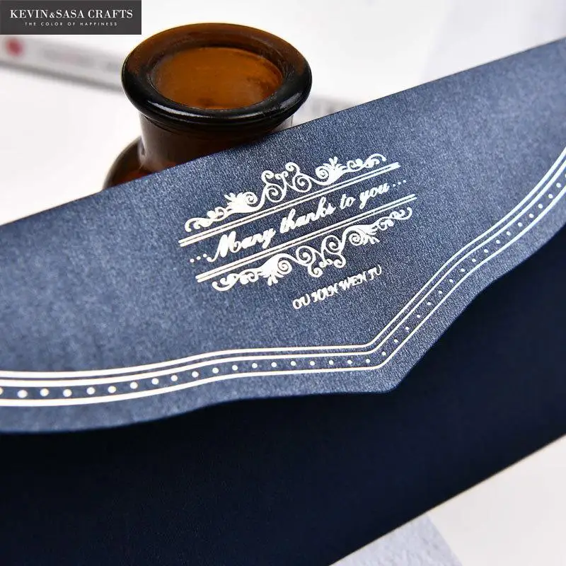 5 шт./компл. жемчужные бумажные конверты для приглашений с внутренними линиями