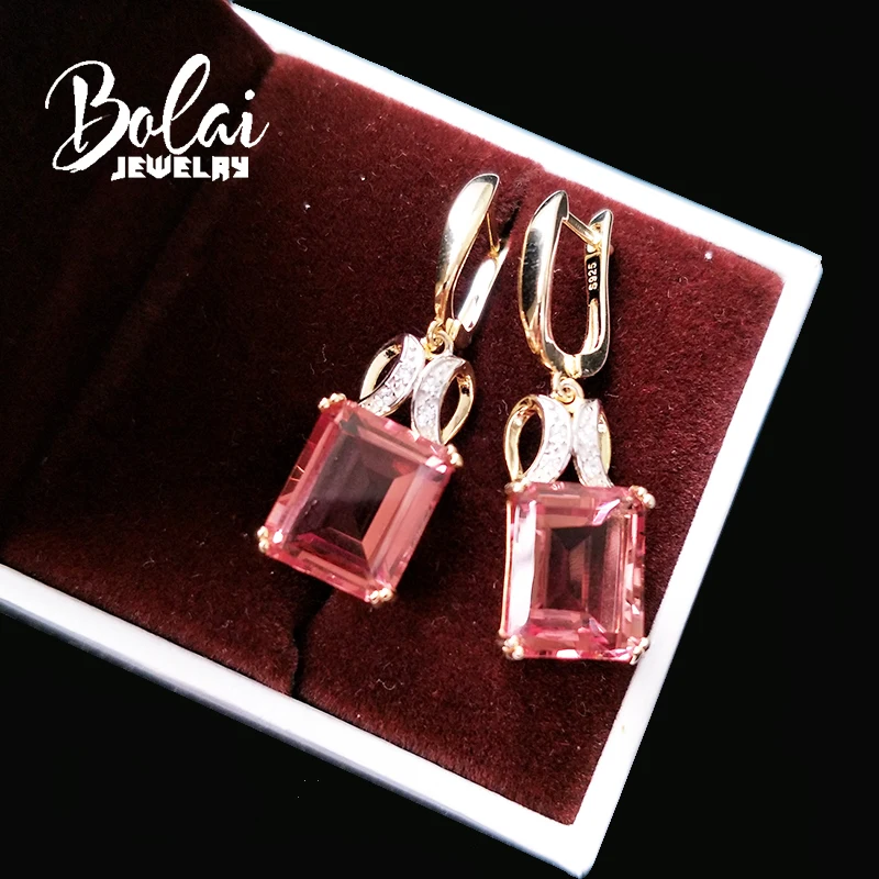 Bolaijewelry висячие серьги с зултанитом на застежке искусственные драгоценные камни