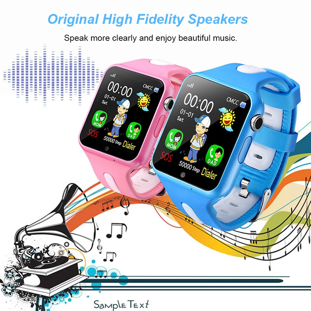 Детские умные часы детей V5K GPS местоположение спорт ребенок SmartWatch