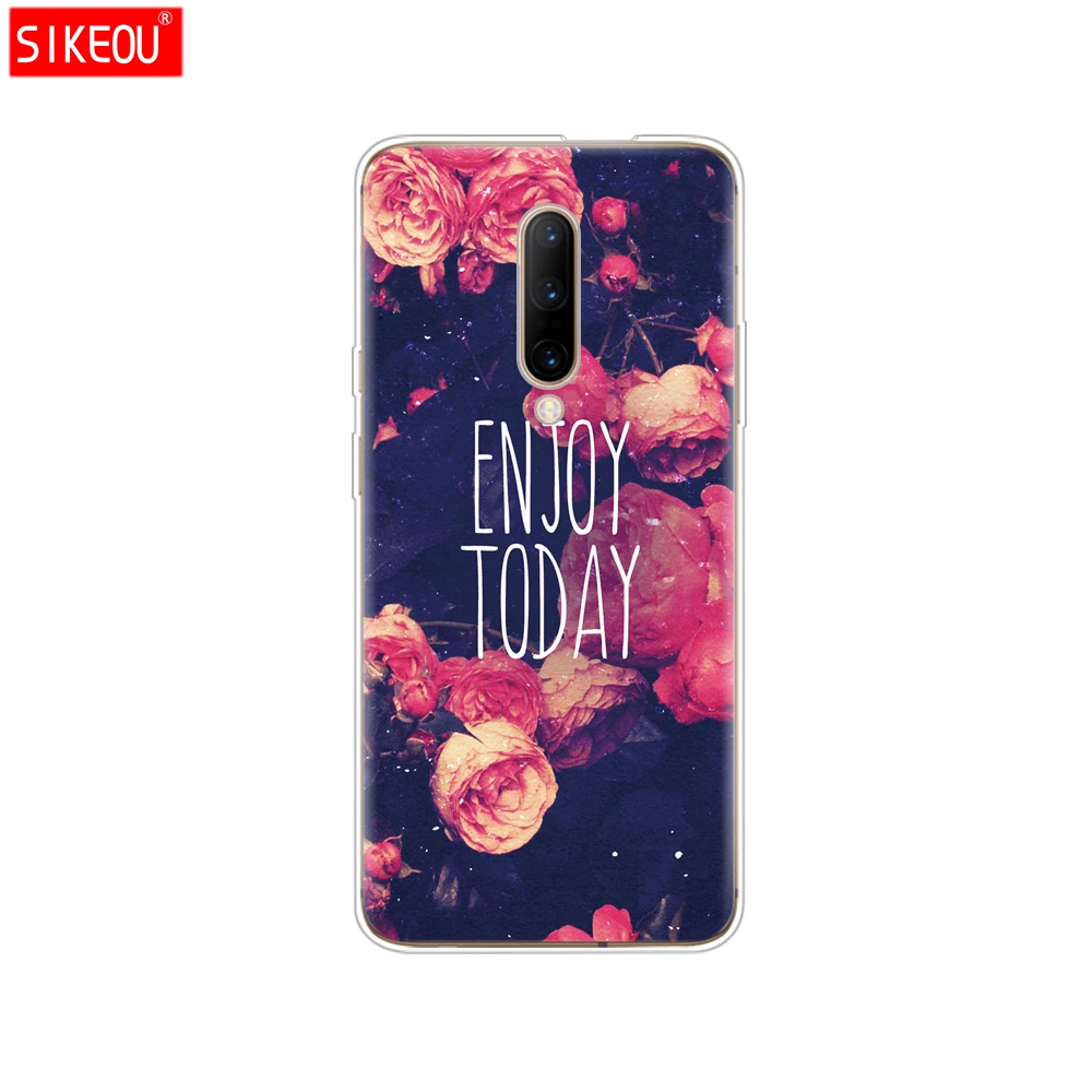 12090 Силиконовый чехол для oneplus 7 Чехол для one plus 7 pro чехол etui чехол для oneplus 7 pro чехол coque сумка бампер 1+ 7 цветок - Color: 12090