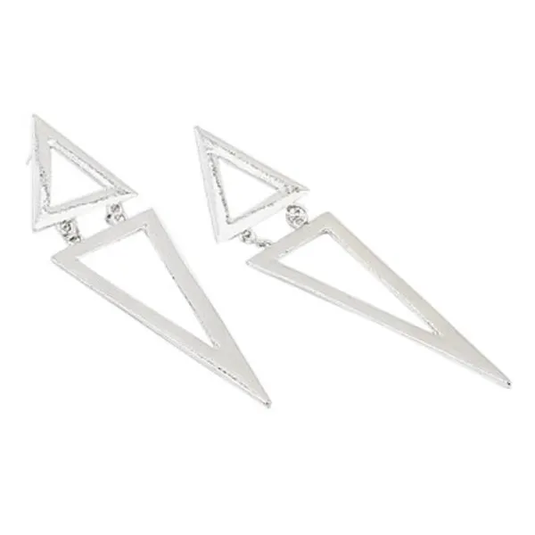 Keywest Europe Street beat triangular metal exaggerated fashionable long earrings (random color) |