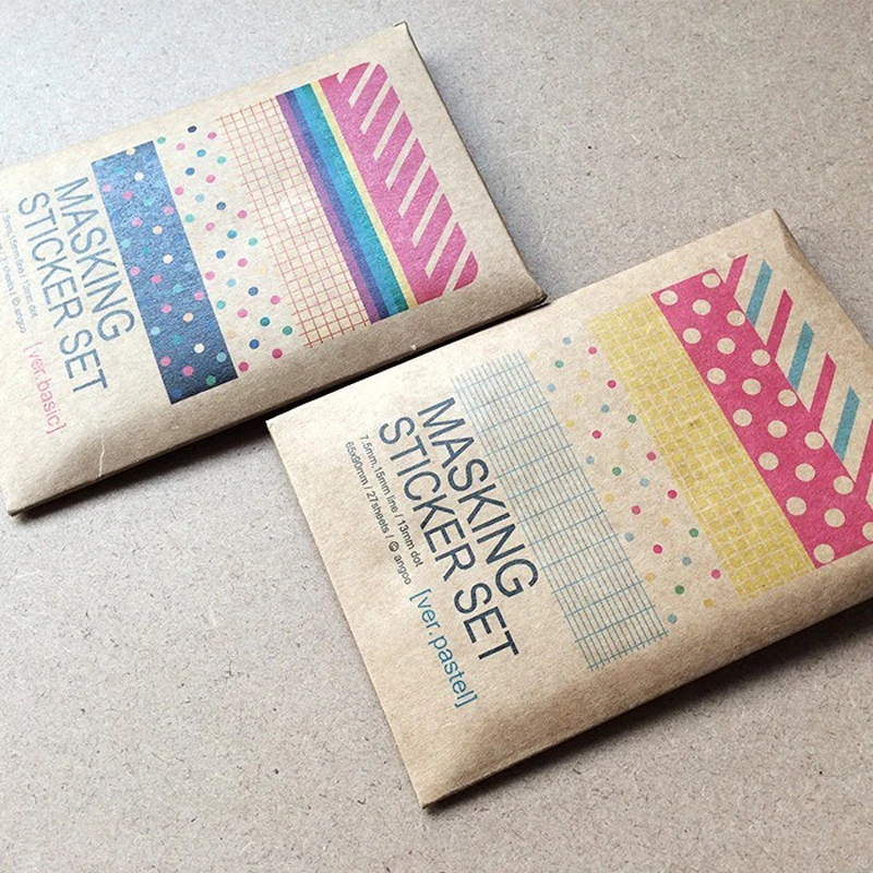 27 шт./кор. Корея стикер для канцелярских товаров набор жестяная коробка