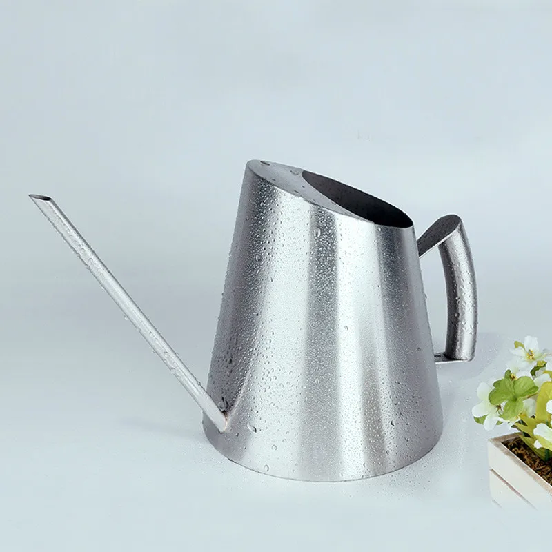 Капельный цветочный горшок из нержавеющей стали для полива суккулентов 1 5 л | Дом