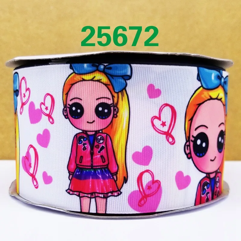 Ribbons 50 yard cartoon printed grosgrain ribbon 25487 | Дом и сад