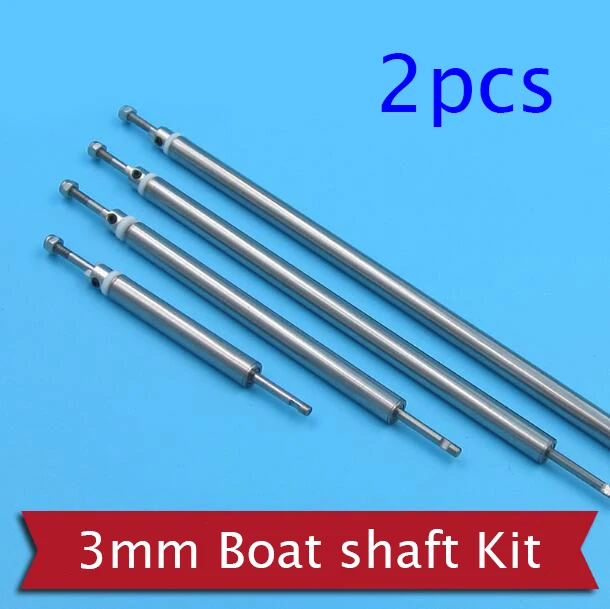 2 Sets RC Boat Shaft 3mm Drive Shaft+Shaft Sleeve with Bearings+Drive Dog+3mm PTFE Gasket+M3 Nut Spare Part for DIY Model | Игрушки и