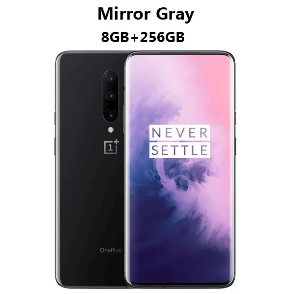 MirrorGray 8GB 256GB Oneplus 7 Pro мобильный телефон 8 Гб 256 г Snapdragon855 Octa Core 6,6" 1440x3120p 19,5: 9 Полный Экран 16MP+ 48MP Камера NFC - Цвет: MirrorGray 8GB 256GB