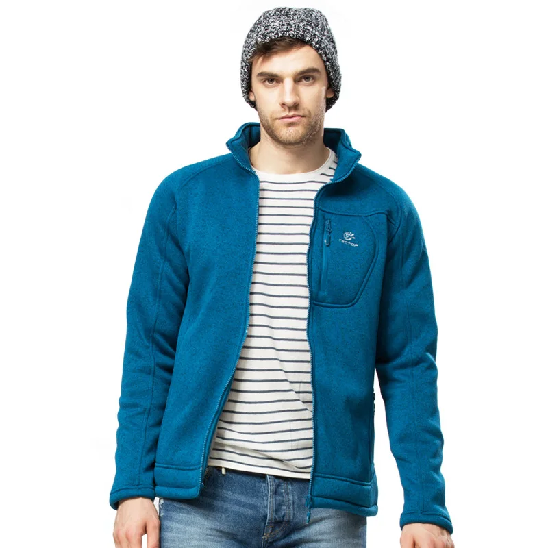 3 цвета 2015 осень-зима Для мужчин открытый Термальность Nap ткань флис пальто