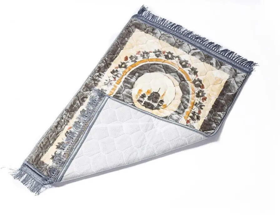 small carpet Портативный полумесяц, мягкая молитва, утяжеленное дорожное одеяло, мусульманский молитвенный коврик, ислам, молельный коврик, ислам, ic ковер, кисточка - Цвет: small carpet