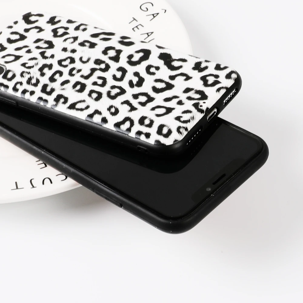 Case For iPhone XS XR Max X 8 7 6 6S Plus Fashion Vintage Leopard Print Soft TPU Phone Back Cover Cases Coque Gift |