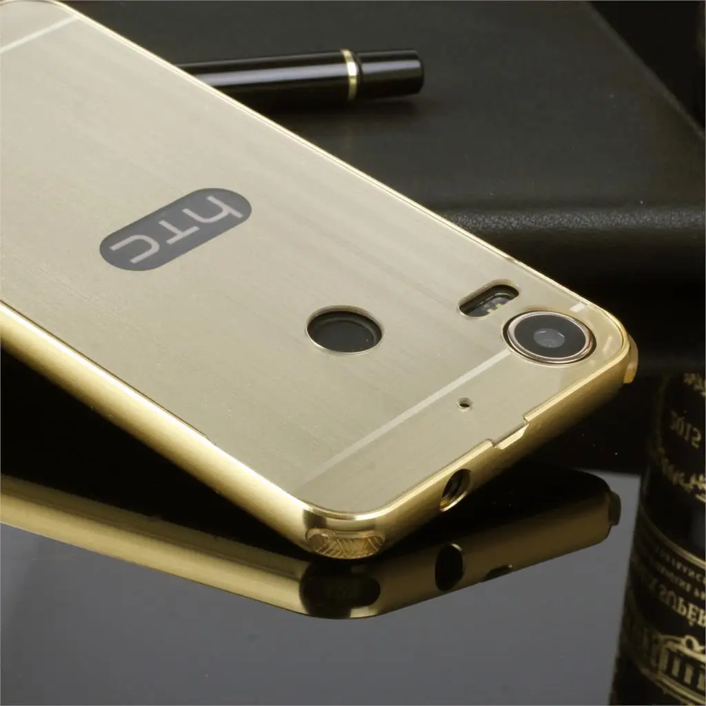 Luxury metal aluminum frame brushed PC back case for HTC Desire 10 Pro 5.5'' phone cover Shell housing bag |