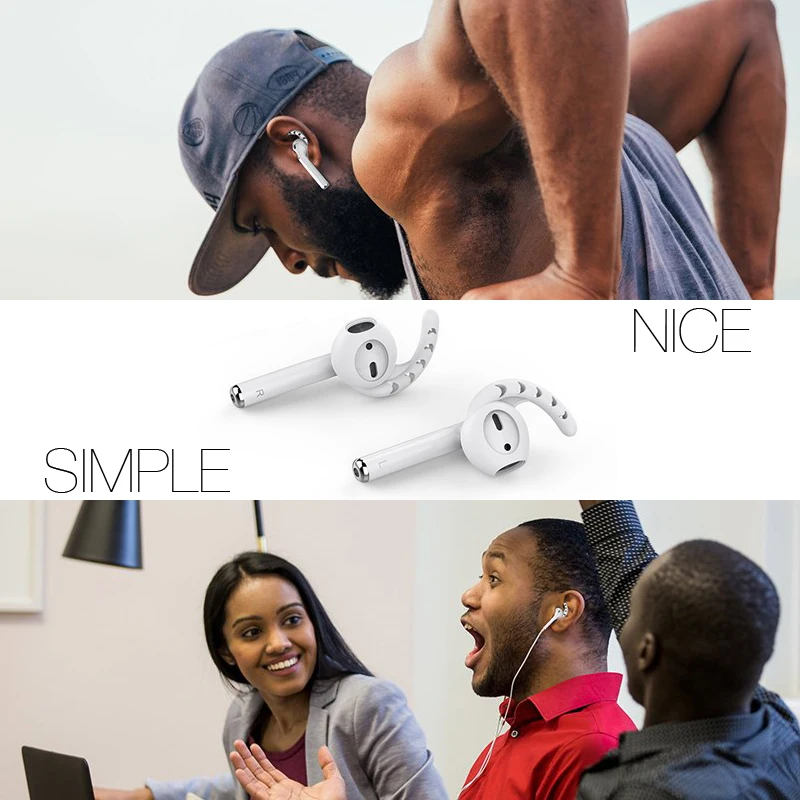 Силиконовый защитный чехол DUSZAKE для AirPods аксессуары Earpods Air Pods Airpods Apple |