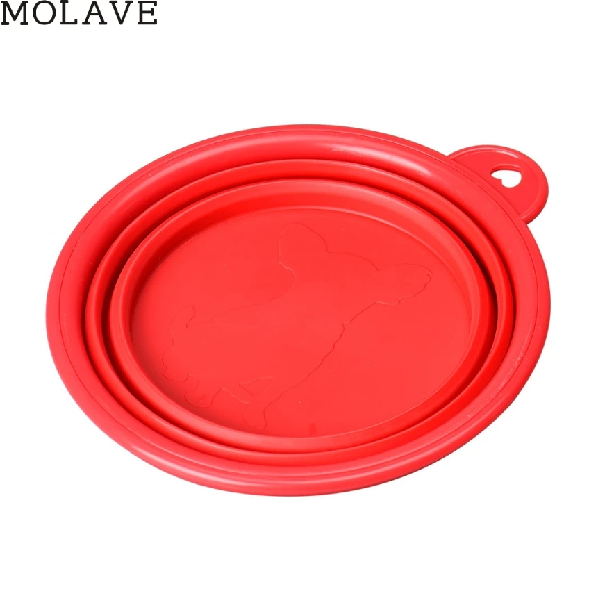 MOLAVE Happy Gifts собака кошка домашнее животное силиконовый складной миска для