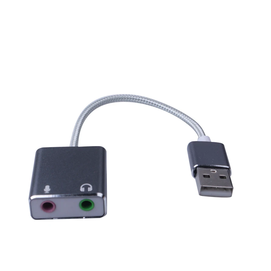 USB звуковая карта наушники 3D стерео аудио адаптер новый бесплатный привод